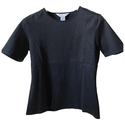 Pre-owned Brooks Brothers Black Cotton Top