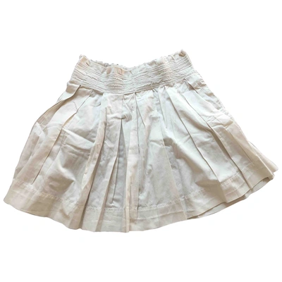 Pre-owned Jucca Skirt In White