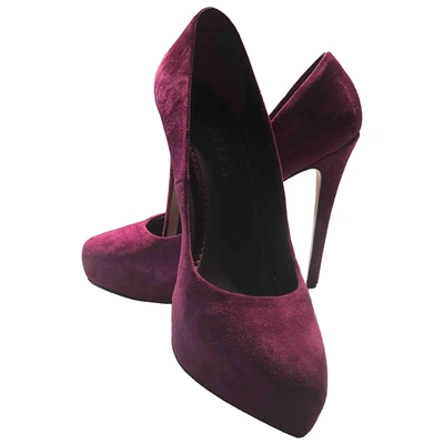 Pre-owned Le Silla Heels In Purple