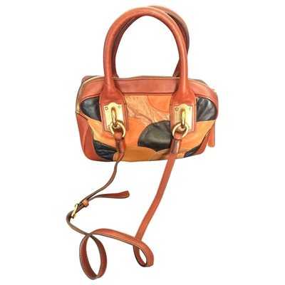 Pre-owned Dolce & Gabbana Leather Crossbody Bag In Camel