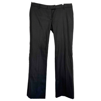 Pre-owned Paul & Joe Straight Pants In Black