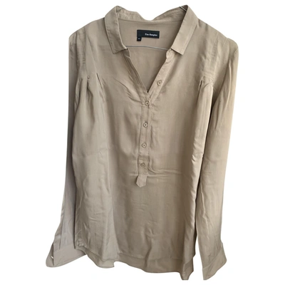 Pre-owned The Kooples Beige Cotton Top
