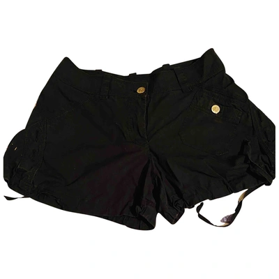 Pre-owned Roberto Cavalli Black Cotton Shorts