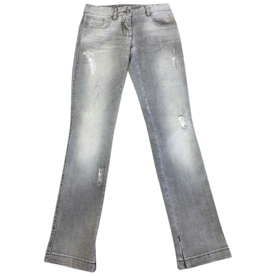 Pre-owned Dolce & Gabbana Straight Jeans In Grey