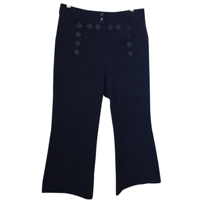 Pre-owned Michael Kors Cloth Trousers In Blue