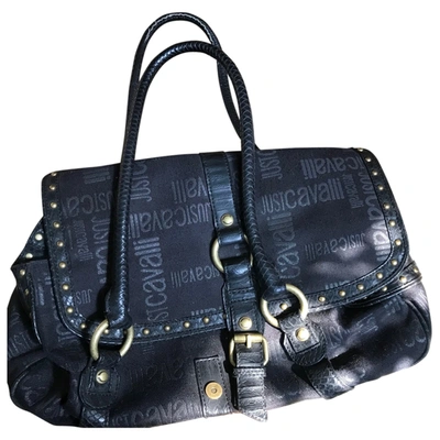 Pre-owned Just Cavalli Cloth Handbag In Black