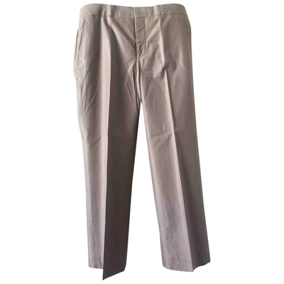 Pre-owned Marni Straight Trousers In Pink