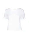 Alice And Olivia Cindy Classic Cropped T-shirt In White