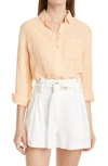 Rails Ellis Cotton Gauze Shirt In Melon