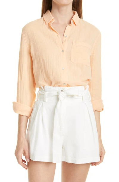 Rails Ellis Cotton Gauze Shirt In Melon