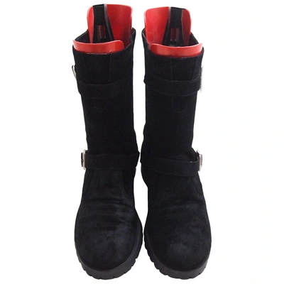 Pre-owned Twinset Ankle Boots In Black