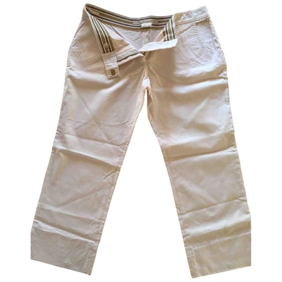 Pre-owned Stella Mccartney Chino Pants In White