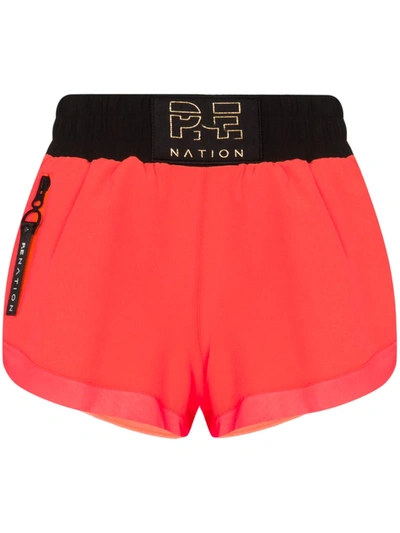 P.e Nation Rebuild Running Performance Shorts In Pink