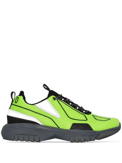 All In Low Contrast Panel Sneakers In Green
