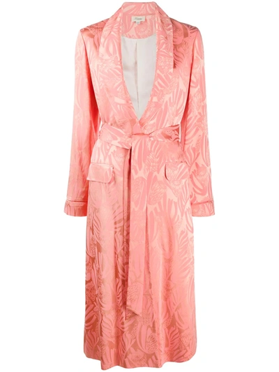 Temperley London Fresco Single-breasted Coat In Pink