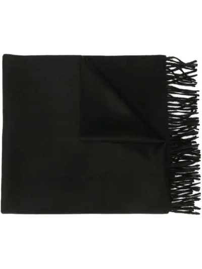Givenchy Classic Knitted Scarf In Black