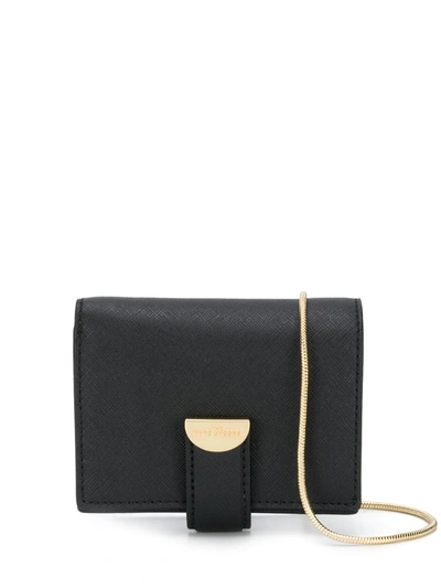 Marc Jacobs The Half Moon Small Wallet-on-chain In Black