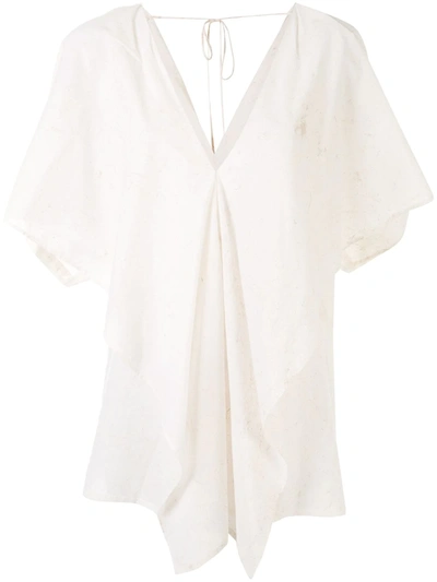 Uma Wang Draped Tunic In White