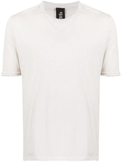 Thom Krom Short-sleeve Fitted T-shirt In Grey