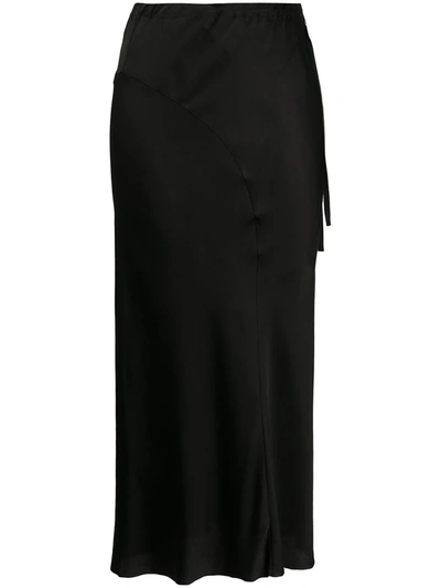 Ann Demeulemeester Lightweight Straight Skirt In Black