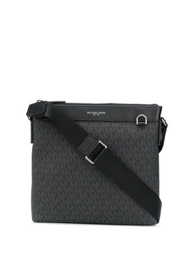 Michael Michael Kors Logo Cross-body Messenger Bag In Black