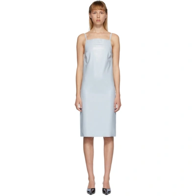 Kwaidan Editions Spaghetti Straps Shift Dress In Pastel Ligh