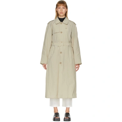 Amomento Khaki Light Trench Coat