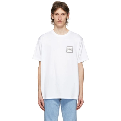 Burberry Oversized Logo Patch Jersey T-shirt In White