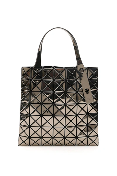 Bao Bao Issey Miyake Small Platinum Shopper In Grey,black,silver