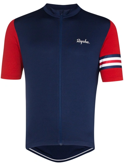 Rapha Navy Classic Great Britain Cycling Performance Jersey In Blue
