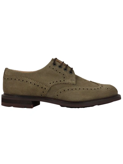 Church's Benwick Derby Shoes In Suede In Stone