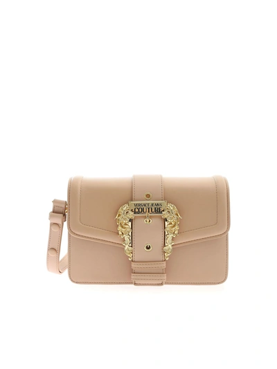 Versace Jeans Couture Baroque Buckle Faux Leather Bag In Pink