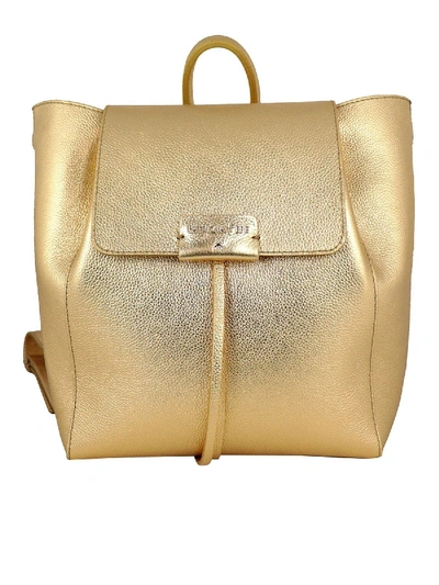 Patrizia Pepe Pepe City Medium Gold Backpack