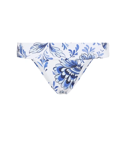 Alexandra Miro Lola Floral Bikini Bottoms In Blue