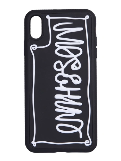 Moschino Logo Iphone X/xs Phone Case In Black Multi