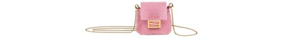 Fendi Pico Baguette Charm In Rose