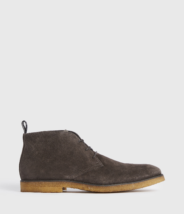 Allsaints Men's Luke Suede Chukka Boots In Grey ModeSens