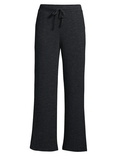 Yummie French Terry Straight Leg Pants In Black