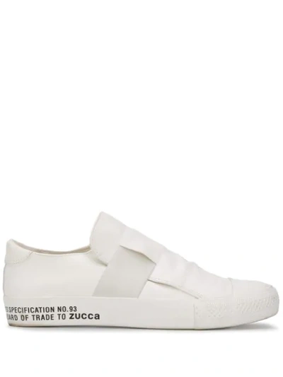 Zucca Elastic-strap Slip-on Trainers In White
