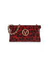 Valentino By Mario Valentino Tatin Animalier Leather Envelope Crossbody Bag