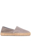 Car Shoe Collapsible-heel Espadrilles In Grey