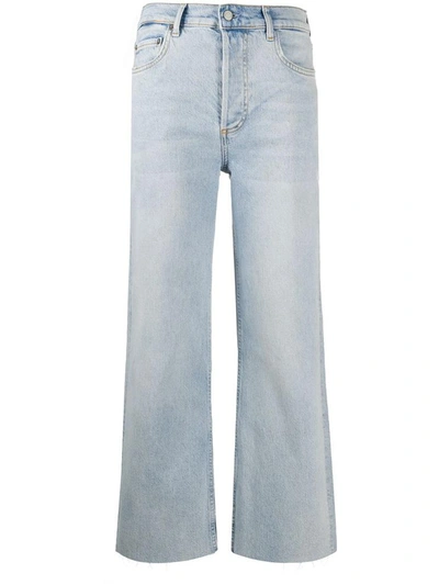 Boyish The Mikey Wide-leg High-rise Organic Cotton-blend Denim Jeans In Blue