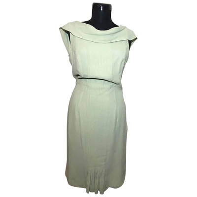 Pre-owned Escada Silk Mid-length Dress In Other