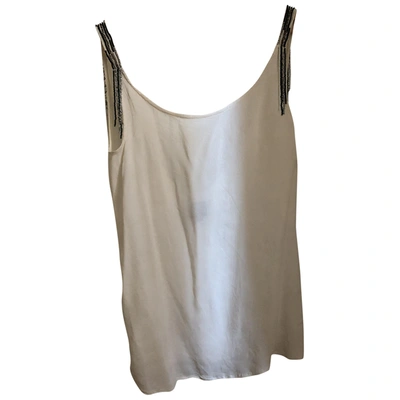 Pre-owned Swildens White Silk  Top