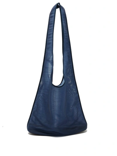 The Row Sock Bindle Hobo Bag In Nylon In Blue