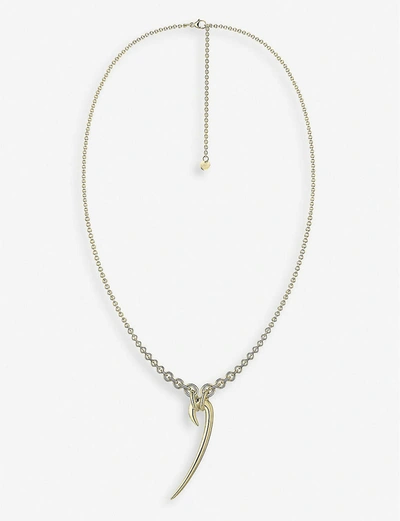 Shaun Leane Drop Hook Yellow Gold-plated Vermeil Sterling Silver Necklace In Gold-plated Vermeil Silver