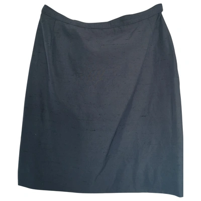 Pre-owned Genny Mini Skirt In Navy