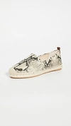 Sam Edelman Khloe Slip-on Espadrilles Women's Shoes In Beach Snake Print Leather