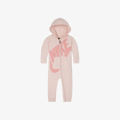 Nike Baby Boys And Girls Play All Day Hooded Coverall In Echo Pink