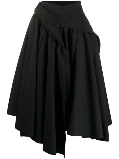 Junya Watanabe Layered Wrap Skirt In Black